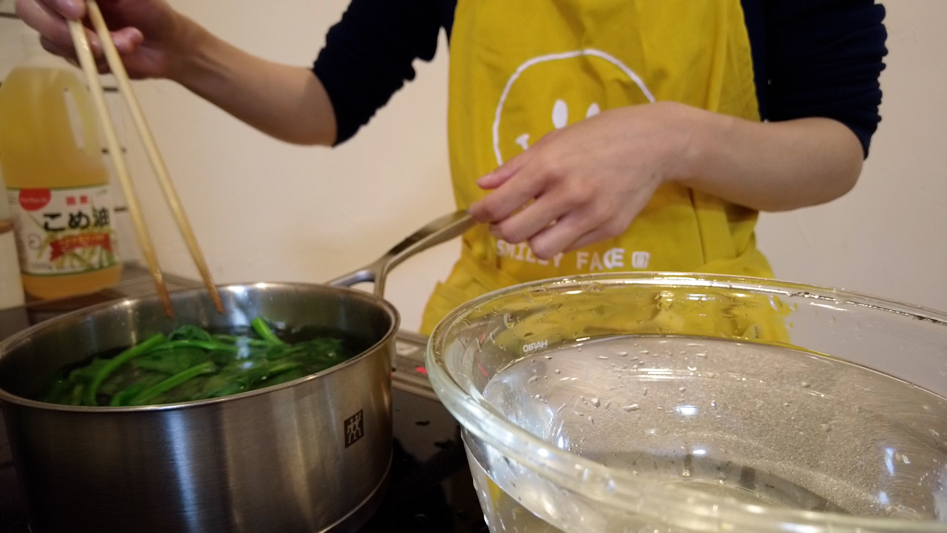 How to Boil Spinach AYANA GOHAN