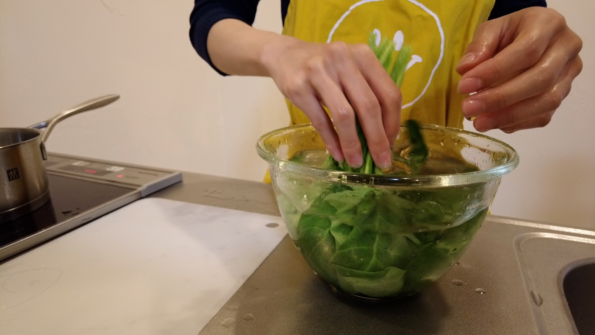 How to Boil Spinach AYANA GOHAN